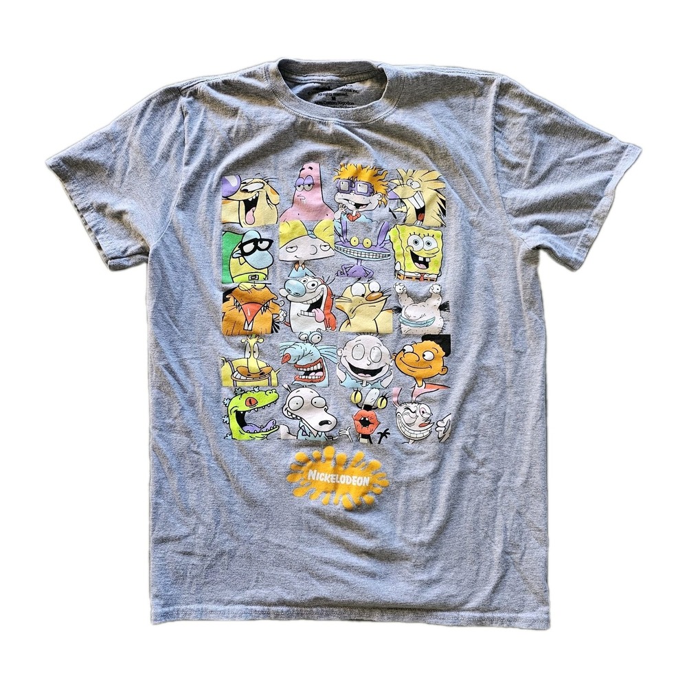 Nickelodeon Throwback Short Sleeve T-Shirt Men's Medium - Sponge Bob, Rugrats...